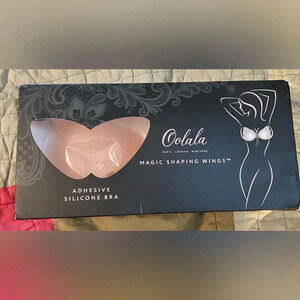 Oolala adhesive silicone bra-magic shaping wings nude sz M nwb 006